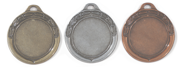 E 129 Medaille Antiek Goud-Brons compleet OP=OP!!